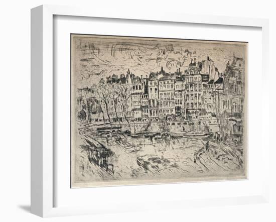 Near the Pont St Michel, 1915-John Marin-Framed Giclee Print