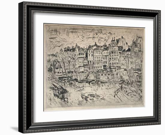 Near the Pont St Michel, 1915-John Marin-Framed Giclee Print