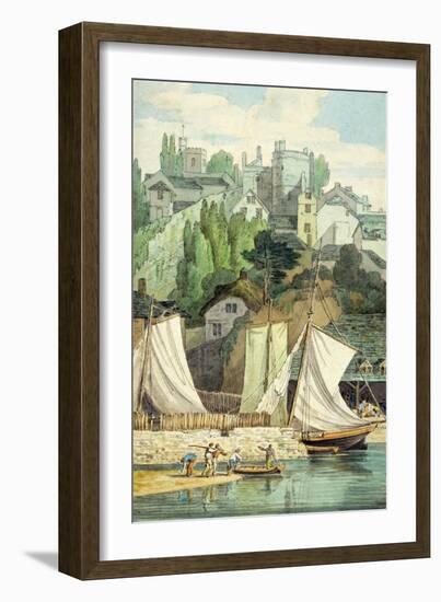 Near the Quay, Exeter-John White Abbott-Framed Premium Giclee Print