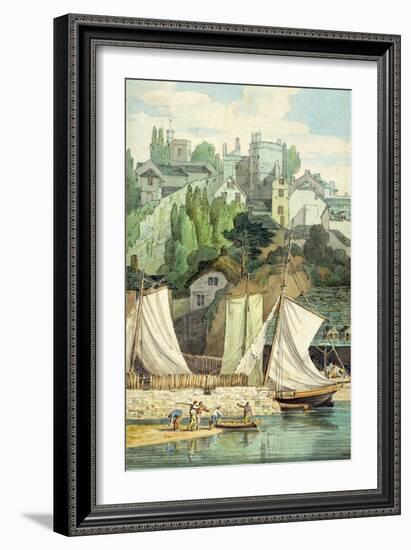 Near the Quay, Exeter-John White Abbott-Framed Giclee Print