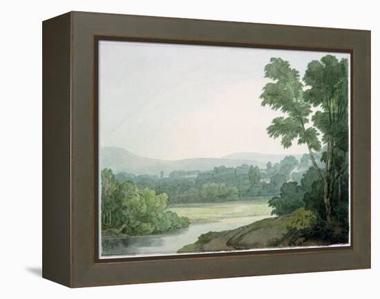 Near Washfield, Devon-John White Abbott-Framed Premier Image Canvas