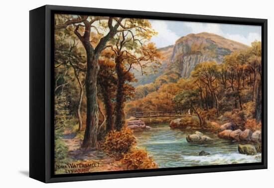 Near Watersmeet, Lynmouth-Alfred Robert Quinton-Framed Premier Image Canvas