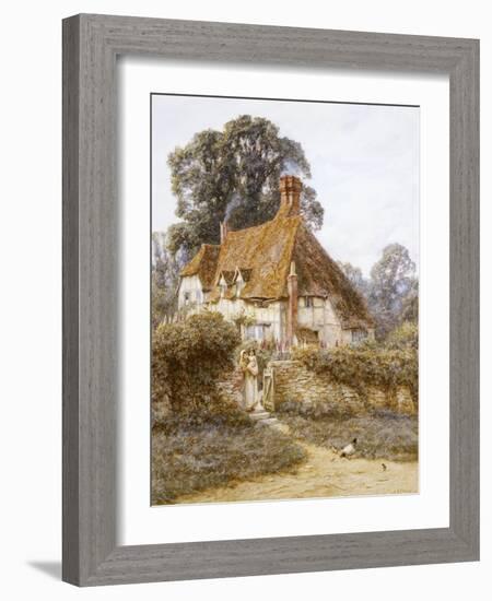 Near Witley, Surrey (Watercolour with Scratching Out)-Helen Allingham-Framed Giclee Print