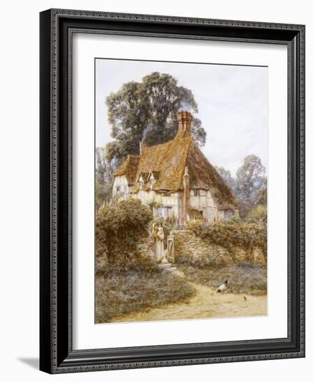 Near Witley, Surrey (Watercolour with Scratching Out)-Helen Allingham-Framed Giclee Print