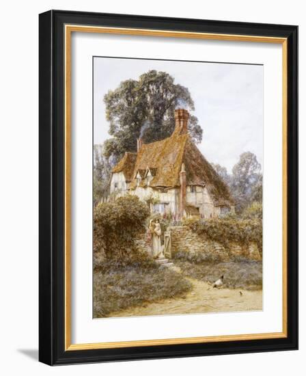 Near Witley, Surrey (Watercolour with Scratching Out)-Helen Allingham-Framed Giclee Print