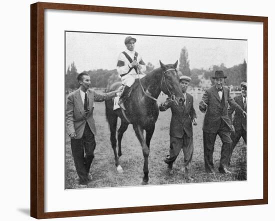 Nearco after Winning Grand Prix De Paris-null-Framed Photographic Print