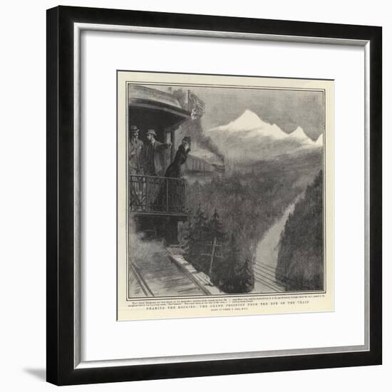 Nearing the Rockies, the Grand Prospect from the End of the Train-Sydney Prior Hall-Framed Giclee Print