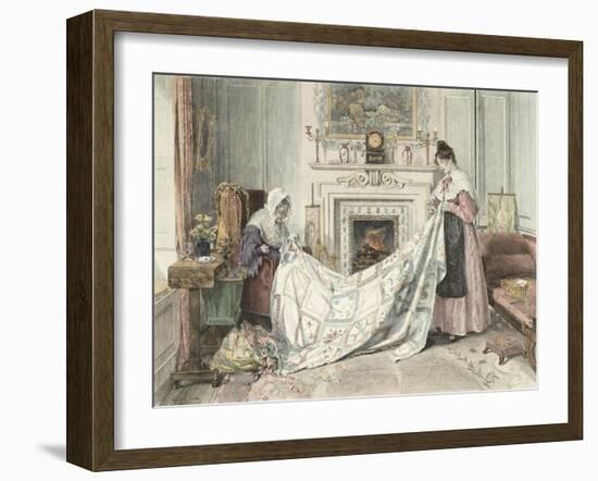 Nearly Done, Published 1898-Walter Dendy Sadler-Framed Giclee Print