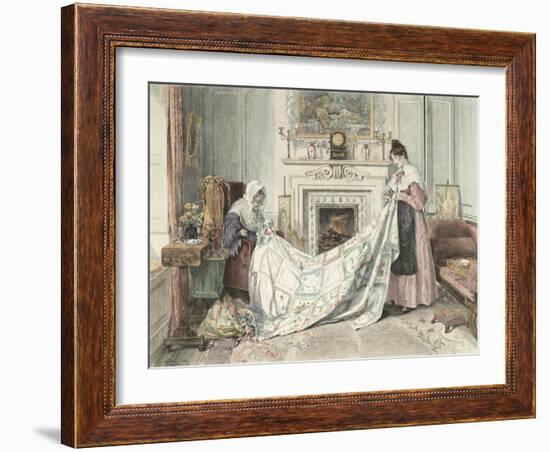 Nearly Done, Published 1898-Walter Dendy Sadler-Framed Giclee Print