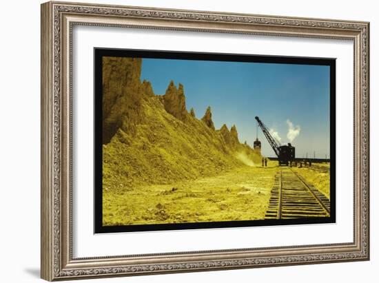 Nearly Exhausted Sulphur Vat-John Vachon-Framed Art Print