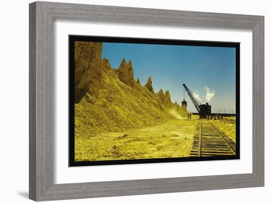 Nearly Exhausted Sulphur Vat-John Vachon-Framed Art Print