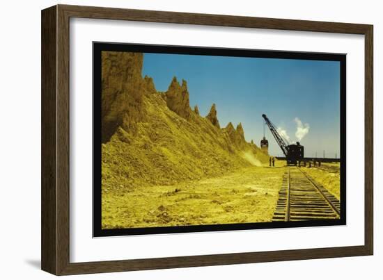 Nearly Exhausted Sulphur Vat-John Vachon-Framed Art Print