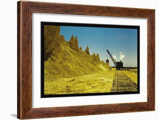 Nearly Exhausted Sulphur Vat-John Vachon-Framed Art Print