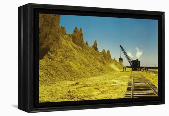 Nearly Exhausted Sulphur Vat-John Vachon-Framed Stretched Canvas