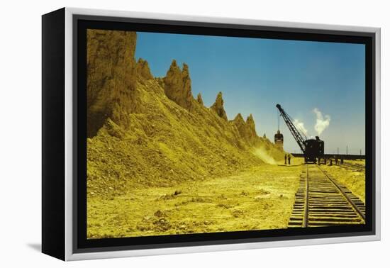 Nearly Exhausted Sulphur Vat-John Vachon-Framed Stretched Canvas