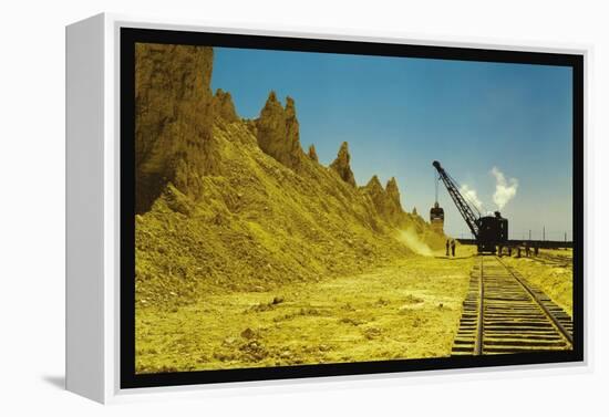 Nearly Exhausted Sulphur Vat-John Vachon-Framed Stretched Canvas