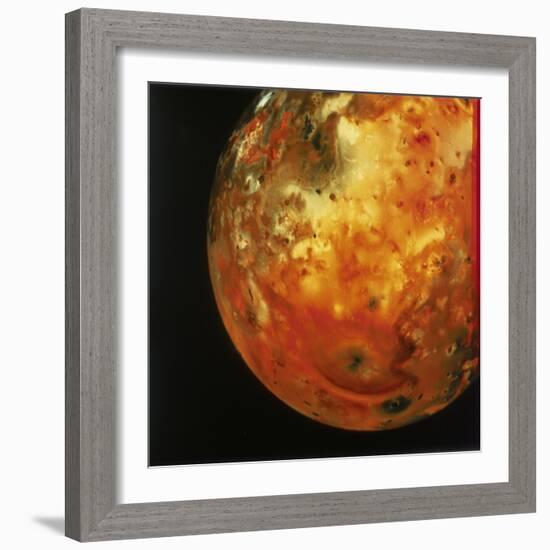 Nearly Full View of Io, One of the Moons of Jupiter, 1979-null-Framed Giclee Print