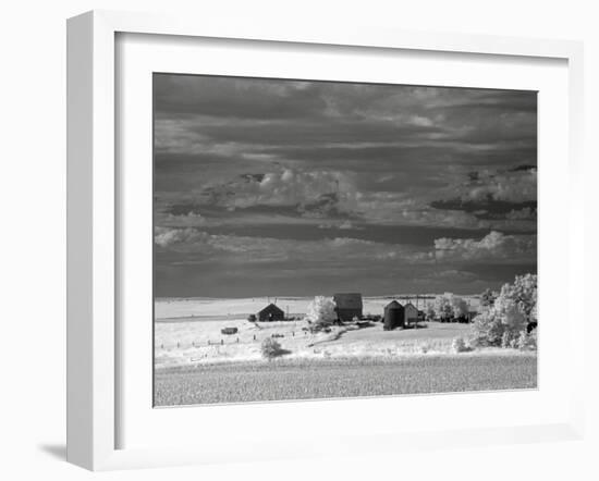 Nebraska Farm-J.D. Mcfarlan-Framed Photographic Print