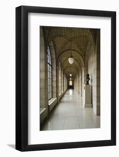 Nebraska State Capitol Interior, Lincoln, Nebraska, USA-Walter Bibikow-Framed Photographic Print