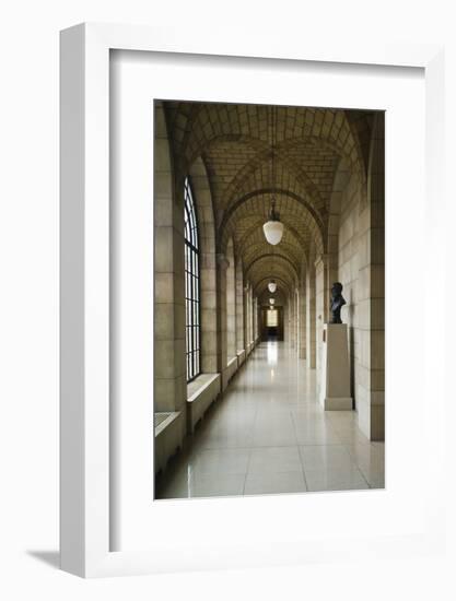 Nebraska State Capitol Interior, Lincoln, Nebraska, USA-Walter Bibikow-Framed Photographic Print