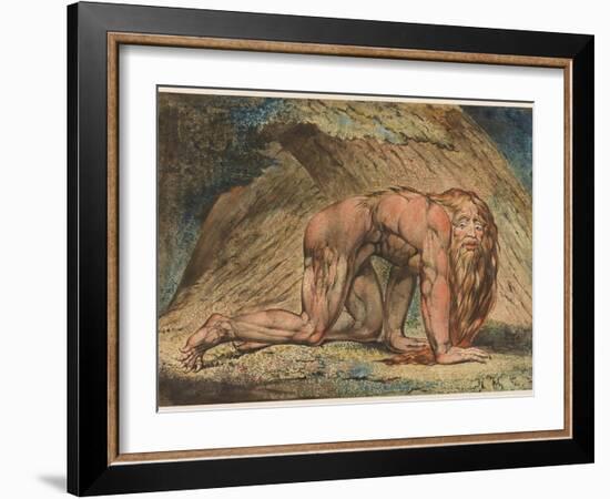 Nebuchadnezzar, 1795-William Blake-Framed Giclee Print