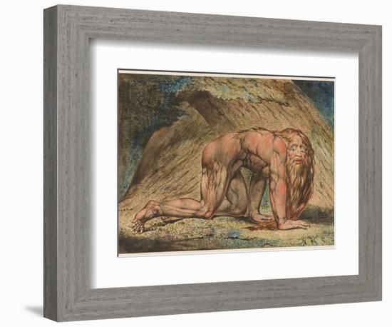Nebuchadnezzar, 1795-William Blake-Framed Giclee Print