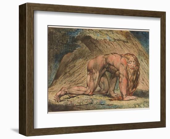 Nebuchadnezzar, 1795-William Blake-Framed Giclee Print