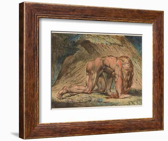 Nebuchadnezzar, 1795-William Blake-Framed Giclee Print