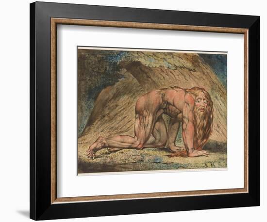 Nebuchadnezzar, 1795-William Blake-Framed Giclee Print