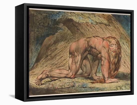 Nebuchadnezzar, 1795-William Blake-Framed Premier Image Canvas