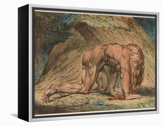 Nebuchadnezzar, 1795-William Blake-Framed Premier Image Canvas