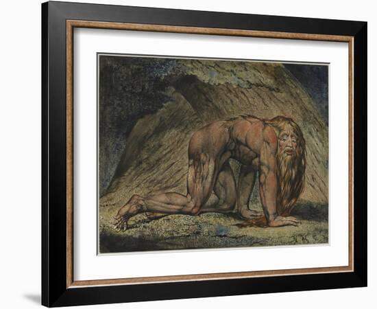 Nebuchadnezzar, 1795-William Blake-Framed Giclee Print