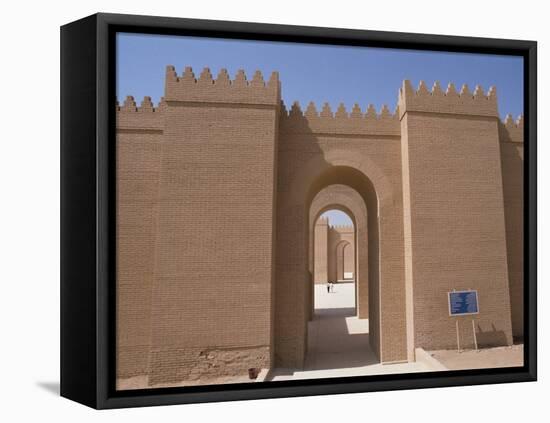 Nebuchadnezzar's Palace at Archaeological Site, Babylon, Mesopotamia, Iraq, Middle East-Thouvenin Guy-Framed Premier Image Canvas