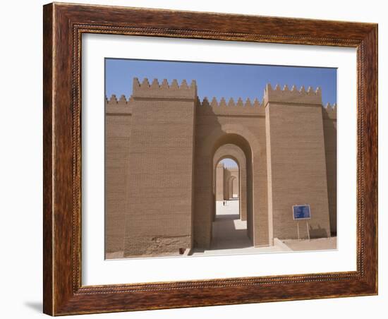 Nebuchadnezzar's Palace at Archaeological Site, Babylon, Mesopotamia, Iraq, Middle East-Thouvenin Guy-Framed Photographic Print