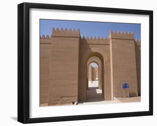 Nebuchadnezzar's Palace at Archaeological Site, Babylon, Mesopotamia, Iraq, Middle East-Thouvenin Guy-Framed Photographic Print