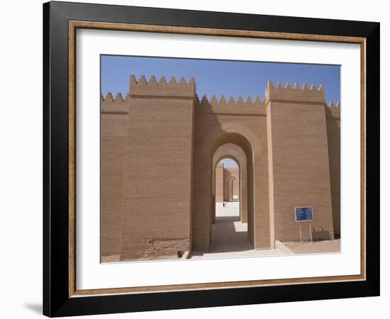 Nebuchadnezzar's Palace at Archaeological Site, Babylon, Mesopotamia, Iraq, Middle East-Thouvenin Guy-Framed Photographic Print