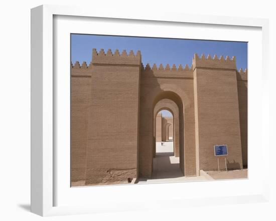 Nebuchadnezzar's Palace at Archaeological Site, Babylon, Mesopotamia, Iraq, Middle East-Thouvenin Guy-Framed Photographic Print