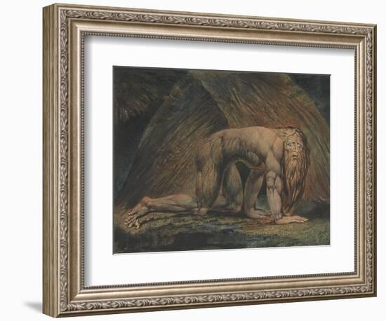 Nebuchadnezzar-William Blake-Framed Giclee Print