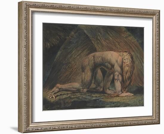 Nebuchadnezzar-William Blake-Framed Giclee Print