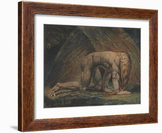 Nebuchadnezzar-William Blake-Framed Giclee Print