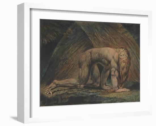 Nebuchadnezzar-William Blake-Framed Giclee Print