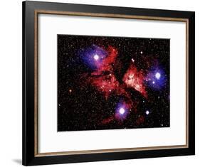 Nebula and Stars-Terry Why-Framed Photographic Print