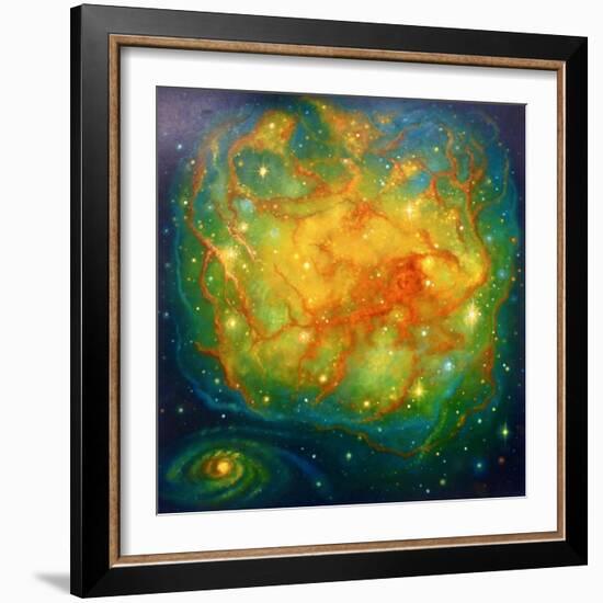 Nebula Emarald, 2023 (Oil on Canvas)-Lee Campbell-Framed Giclee Print