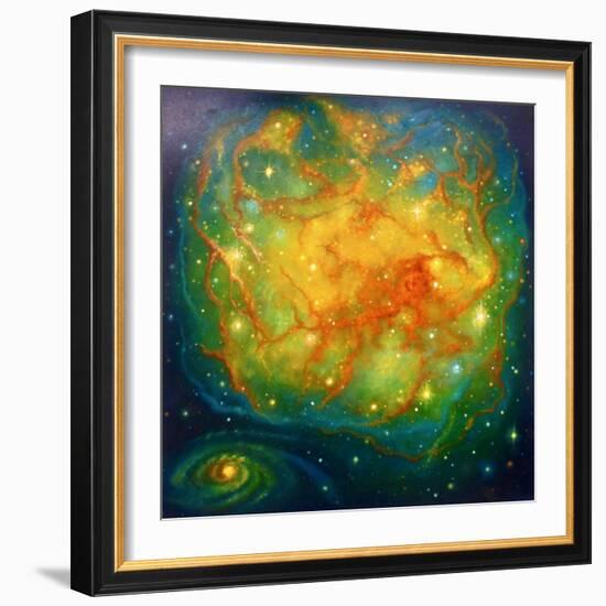 Nebula Emarald, 2023 (Oil on Canvas)-Lee Campbell-Framed Giclee Print