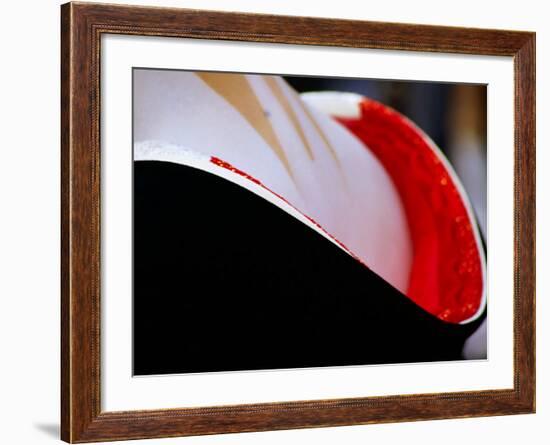 Neck Surrounded by Collar of Kimono Og Geisha in Gion, Kyoto, Japan-Frank Carter-Framed Photographic Print