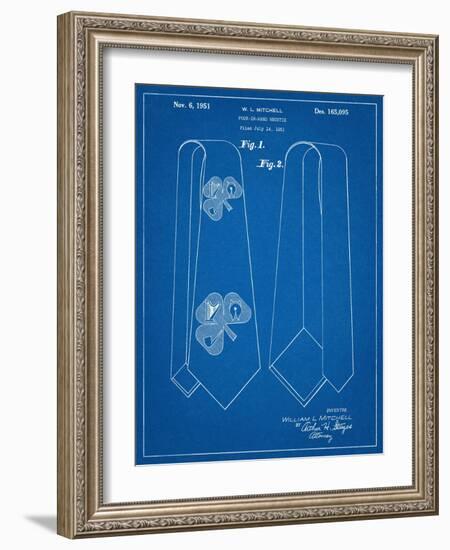 Neck Tie Patent-null-Framed Art Print