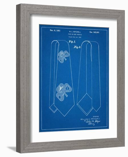 Neck Tie Patent-null-Framed Art Print