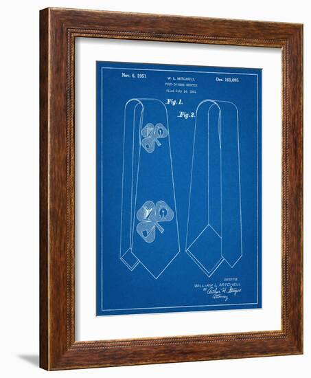 Neck Tie Patent-null-Framed Art Print