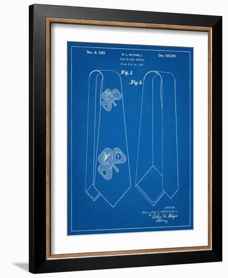 Neck Tie Patent-null-Framed Art Print