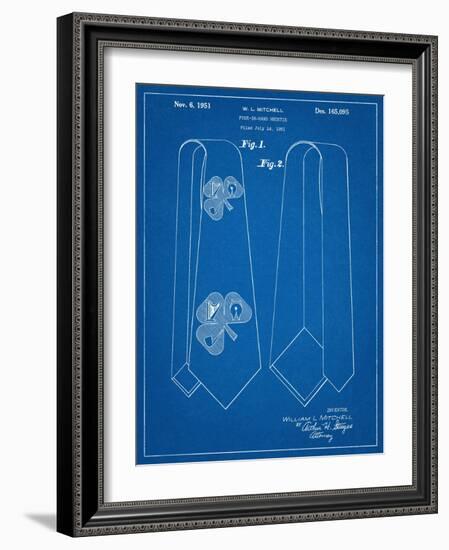 Neck Tie Patent-null-Framed Art Print